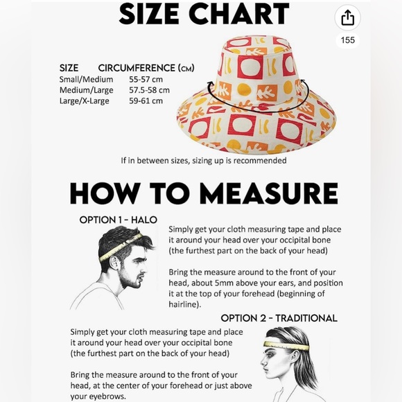 Lack of Color NWT Holiday Bucket Hat in Formes Sun Print - Picture 7 of 9